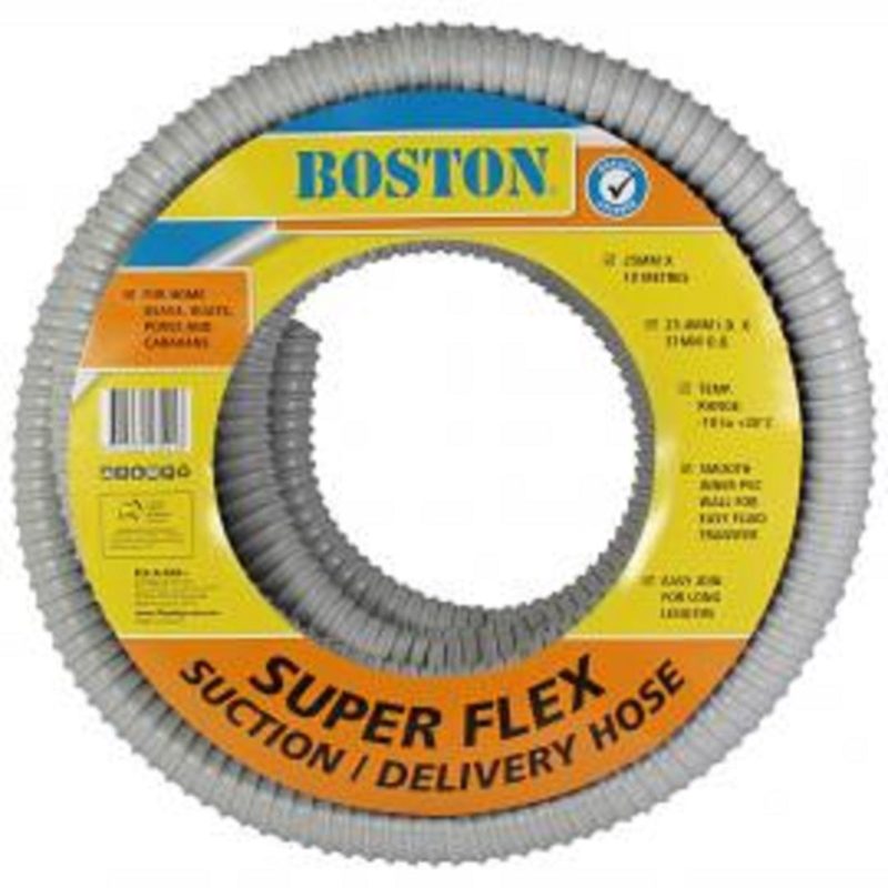F-A-T Hose Drainage Grey Water Super Flex 10mx25mm Roll, Roofing Sheets - Construction Supplies Australia