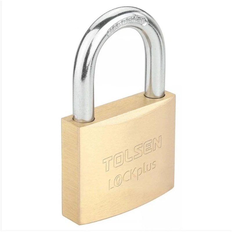 Tolsen Brass Padlock Heavy Duty - 20mm, Accessories & Job Essentials - Construction Supplies Australia