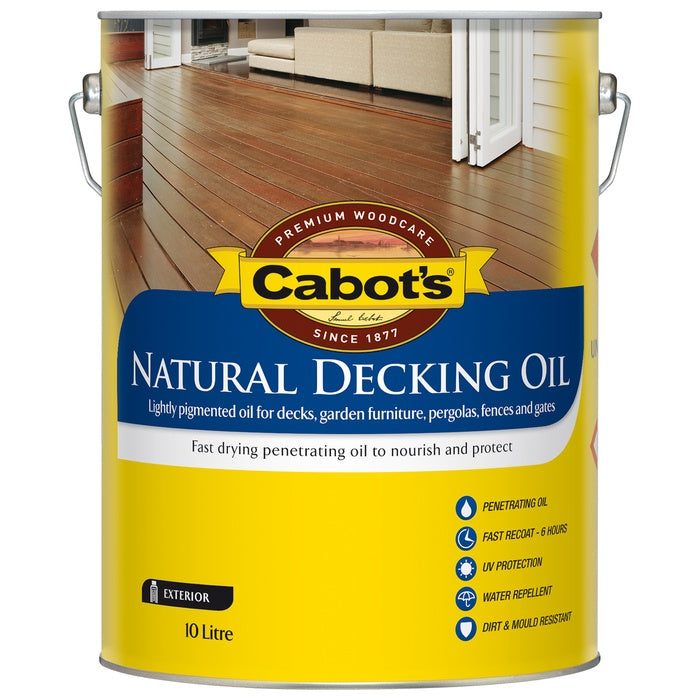 Cabots Natural Decking Oil - 10l, Roofing Sheets - Construction Supplies Australia