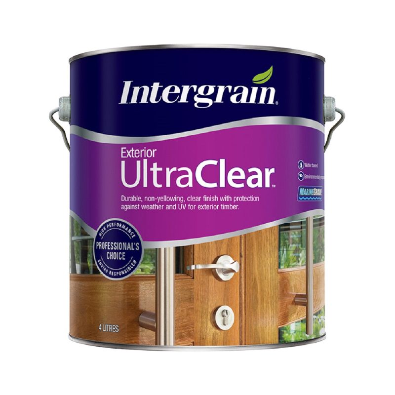 Intergrain Ultraclear Timber Gloss - 4l, Roofing Sheets - Construction Supplies Australia