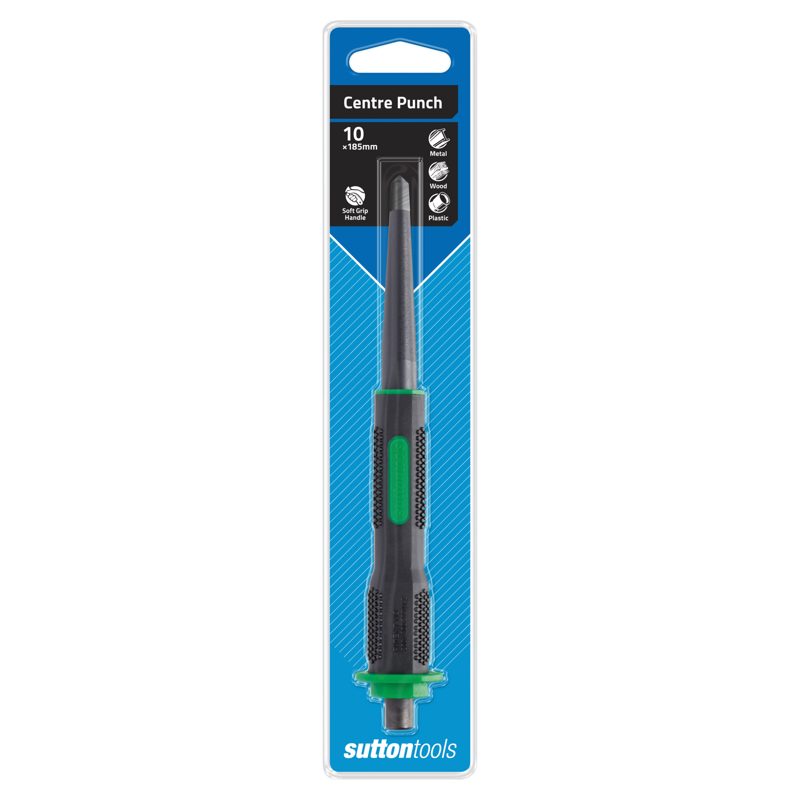 Soft Grip Centre Punch - 10.0 x 185mm, Accessories & Job Essentials - Construction Supplies Australia
