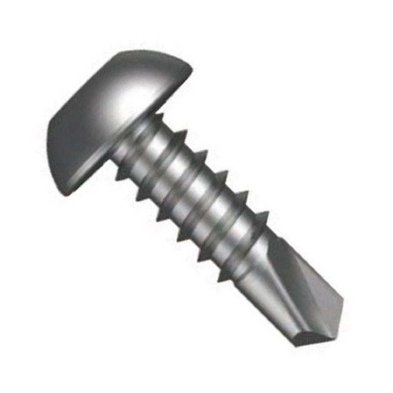 Self Drilling Tri-Lobular Button Head Security Screw - Metal / Class 3 Galvanised / 10-16 x 16mm, Roofing Sheets - Construction Supplies Australia