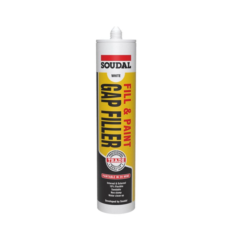 Soudal Gap Filler White 300ml, Roofing Sheets - Construction Supplies Australia