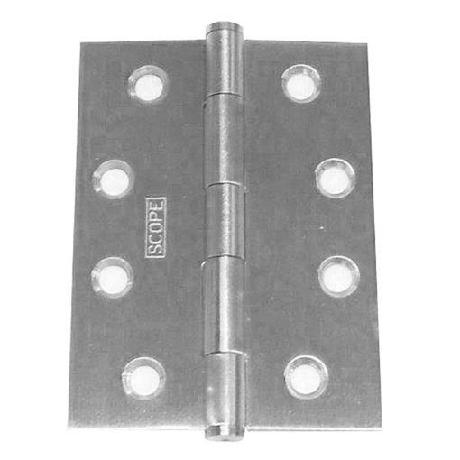 Scope Butt Hinge - Loose Pin - 100 x 75x1.6mm / Satin Stainless Steel, Accessories & Job Essentials - Construction Supplies Australia