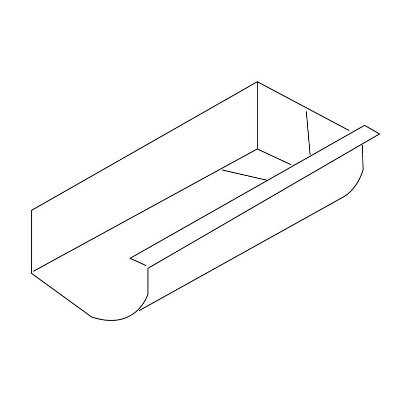 Lysaght Quad Gutter 150mm Return End Colorbond - Left, Accessories Roofing And Cladding - Construction Supplies Australia