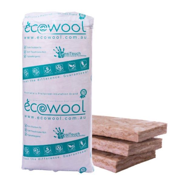 Ecowool High Density (Hd) Insulation Batts - R2.5 / 1160 x 430x90mm Pk11 (5.5m2), Roofing Sheets - Construction Supplies Australia