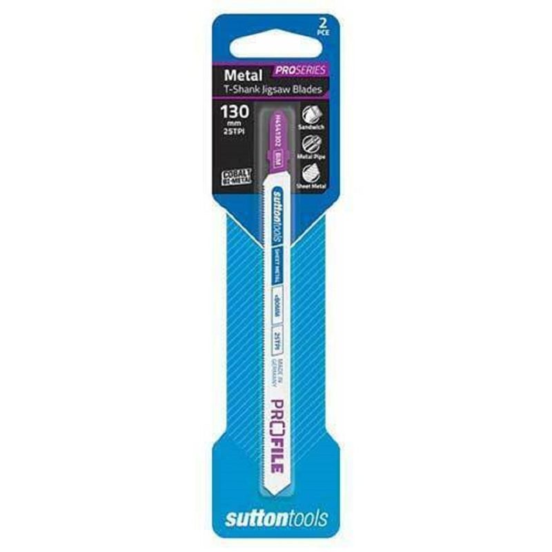 Sutton Jigsaw Blade Euro Shank Metal 130mm X 25tpi, Roofing Sheets - Construction Supplies Australia