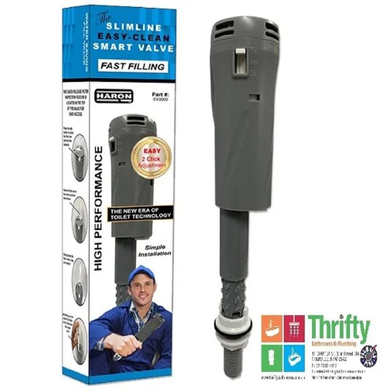 Haron Slimline Easy Clean Smart Toilet Valve, Roofing Sheets - Construction Supplies Australia