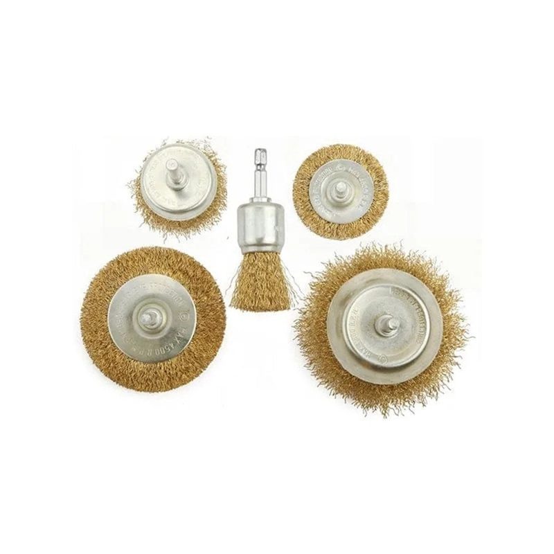 Tolsen Wire Brushes Set 5pce, Roofing Sheets - Construction Supplies Australia