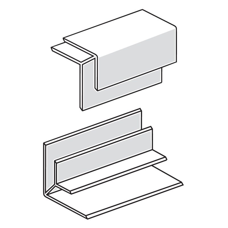 Pvc Joint Internal Angle White - 4.5mm x 2.4m, Accessories & Job Essentials - Construction Supplies Australia
