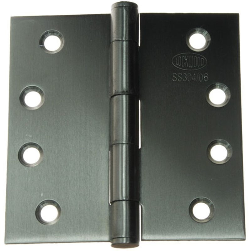 Lockwood 10000 Series Fixed Pin Butt Hinge - Fixed Pin / Satin Stainless Steel, Roofing Sheets - Construction Supplies Australia