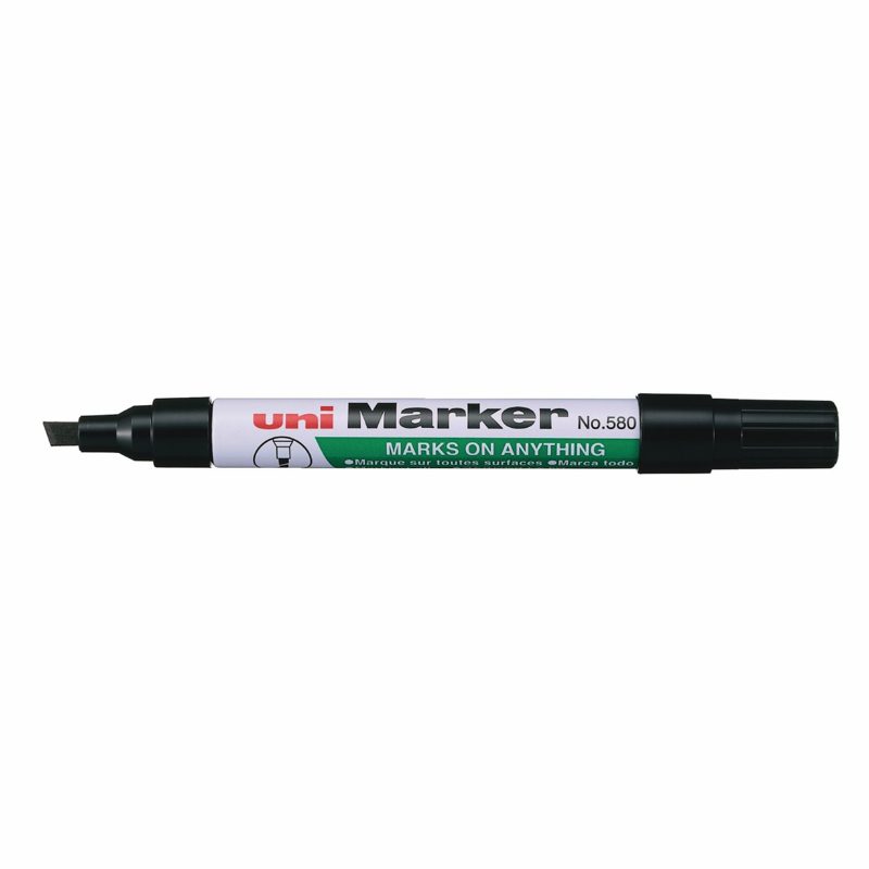 Uniball Permanent Marker - Bullet Tip / Black, Measuring Tools - Construction Supplies Australia
