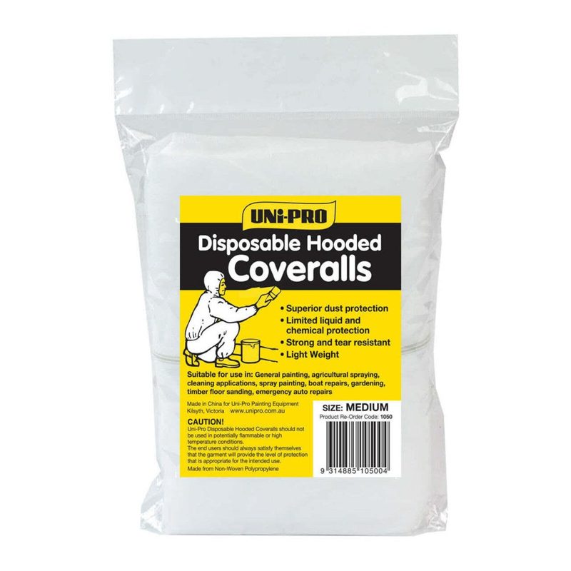 Uni-Pro Disposable Coveralls - Meduim, Roofing Sheets - Construction Supplies Australia