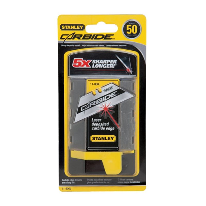 Stanley Razor Blade Dispenser Pack Carbide Utility 50 Pcs, Roofing Sheets - Construction Supplies Australia