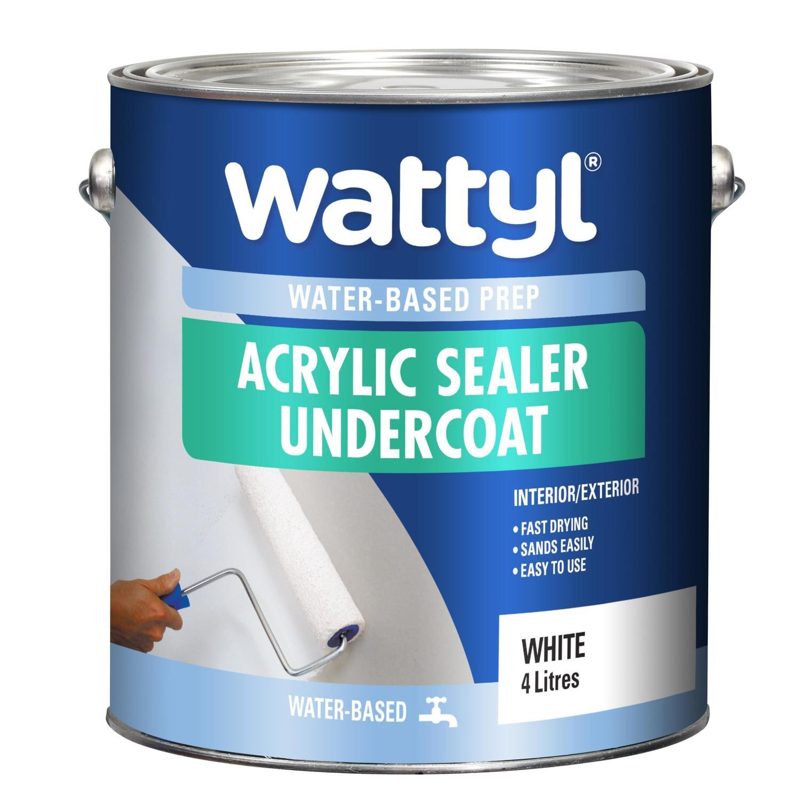 Wattyl Prep Acrylic Sealer Undercoat - Water Based (4l), Roofing Sheets - Construction Supplies Australia
