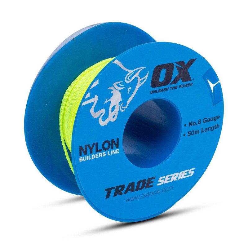 String Line High Tensile Synthetic 8 Guage X 50m - Fluro Lime, Measuring Tools - Construction Supplies Australia