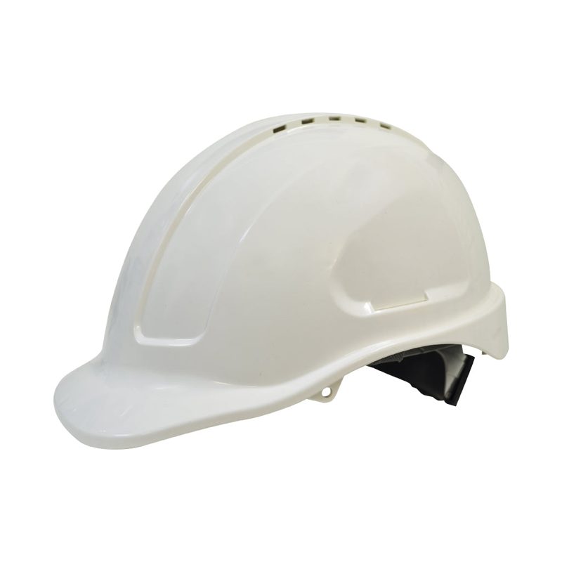 Hard Hat Vented Ratchet Harness - White, Roofing Sheets - Construction Supplies Australia