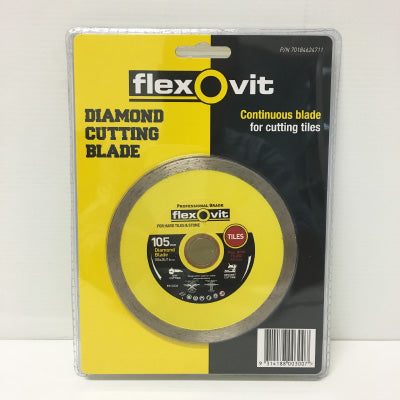 Flexovit Diamond Blade Continuous - 125 x 22/20mm, Roofing Sheets - Construction Supplies Australia
