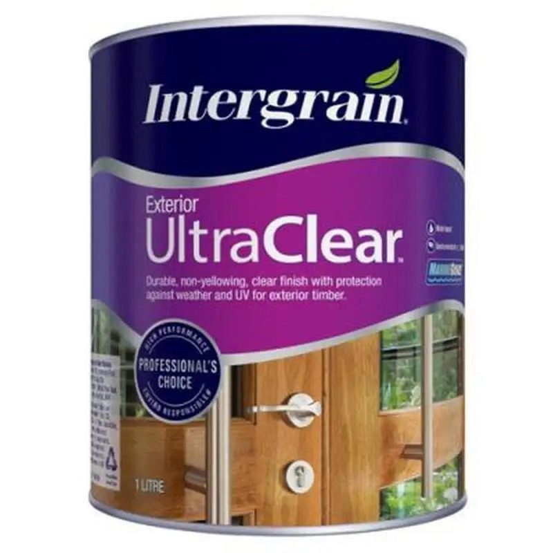 Intergrain Ultraclear Timber Satin - 1l, Roofing Sheets - Construction Supplies Australia