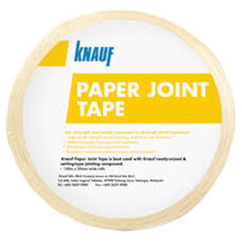 Knauf Joint Paper Tape - 52mm x 76m, Roofing Sheets - Construction Supplies Australia