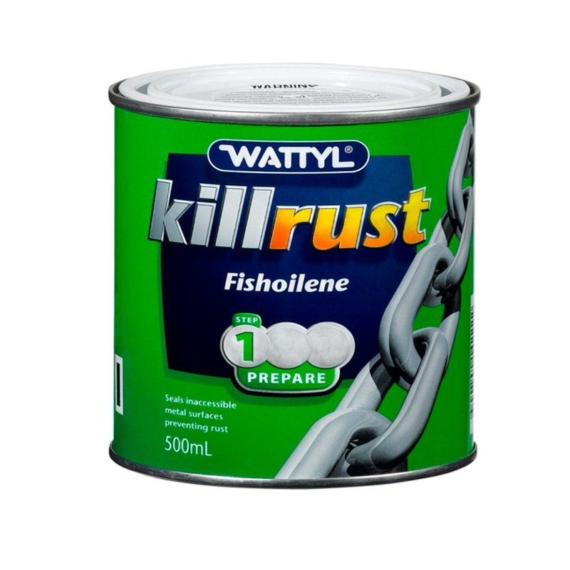 Wattyl Killrust Fishoilene Clear 500ml, Roofing Sheets - Construction Supplies Australia