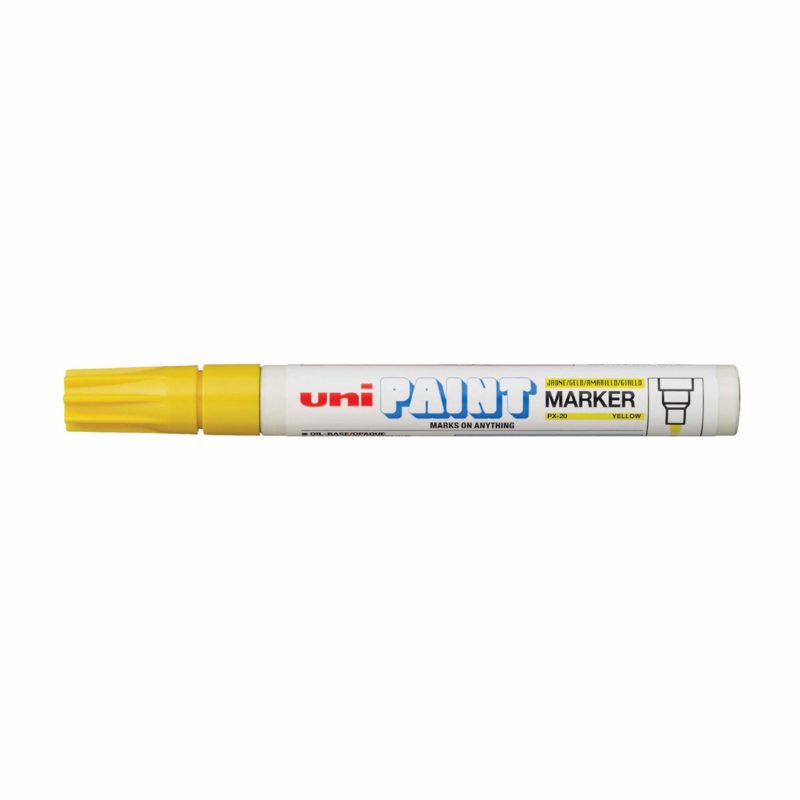 Uniball Paint Marker - Bullet Tip - Black, Measuring Tools - Construction Supplies Australia