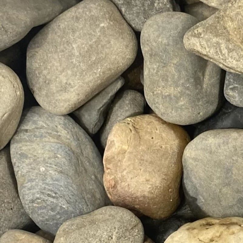 40-50mm Daintree Riverstone - Per M3, Roofing Sheets - Construction Supplies Australia