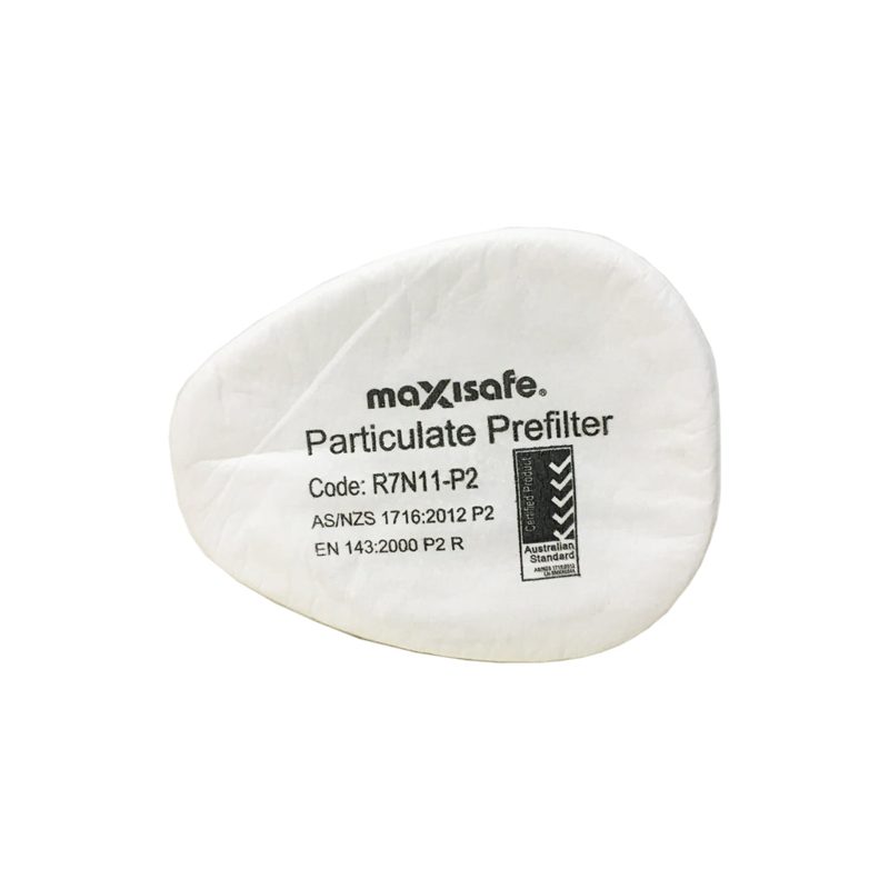 Maxisafe Respirator Pre-Filter P2 Particulate 5 Pairs, Roofing Sheets - Construction Supplies Australia