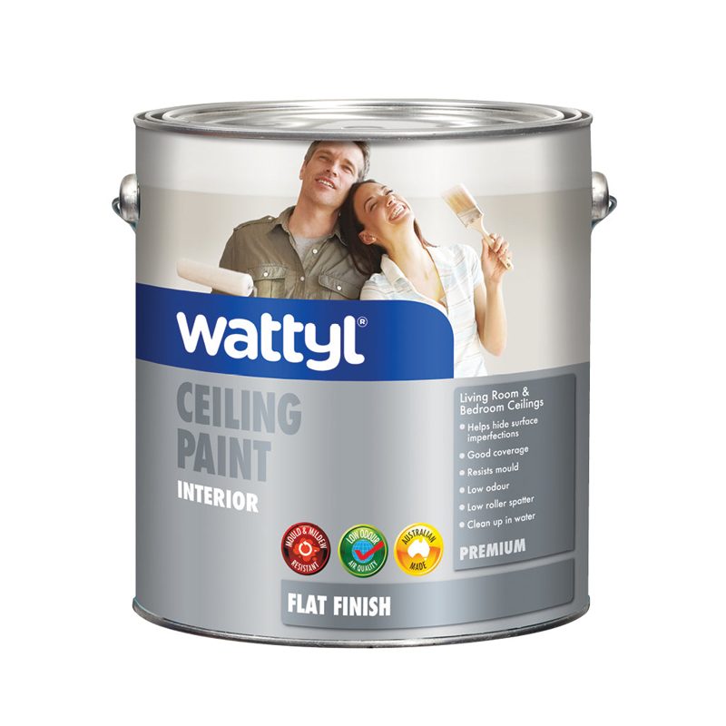 Wattyl Premium Interior Ceiling White - 4l, Roofing Sheets - Construction Supplies Australia