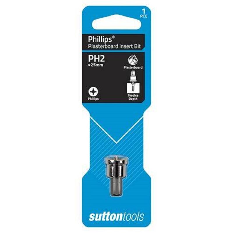 Screwdriver Impact Bit - Phillips #2 1/4" Hex Shank Magnetic / 25mm, Roofing Sheets - Construction Supplies Australia