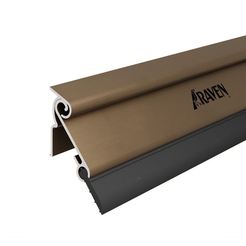Raven Rp3b Door Seal Weather Strip Bronze Anodised 915mm, Roofing Sheets - Construction Supplies Australia