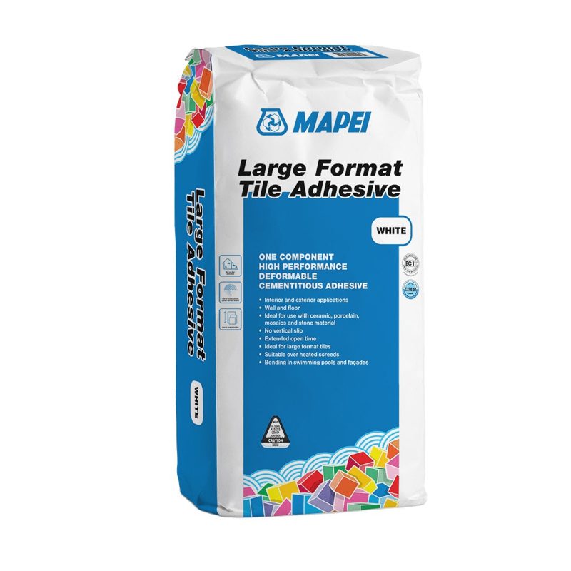 Mapei Large Format Tile Adhesive White 20kg, Roofing Sheets - Construction Supplies Australia