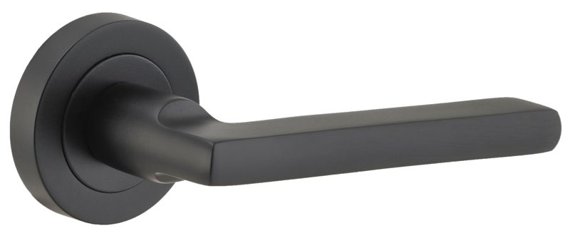 Iver Baltimore Lever 1/2 Set Rnd Backplate Left Hand 52 X 58mm - Matt Black, Roofing Sheets - Construction Supplies Australia