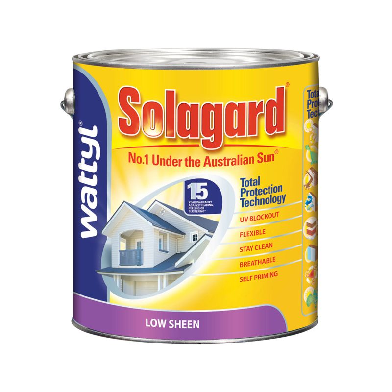 Wattyl Solagard Low Sheen White - 10l, Paint And Primer - Construction Supplies Australia