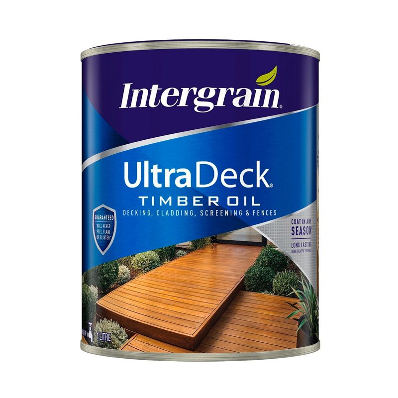 Intergrain Ultradeck Timber Oil Natural - 1l, Roofing Sheets - Construction Supplies Australia