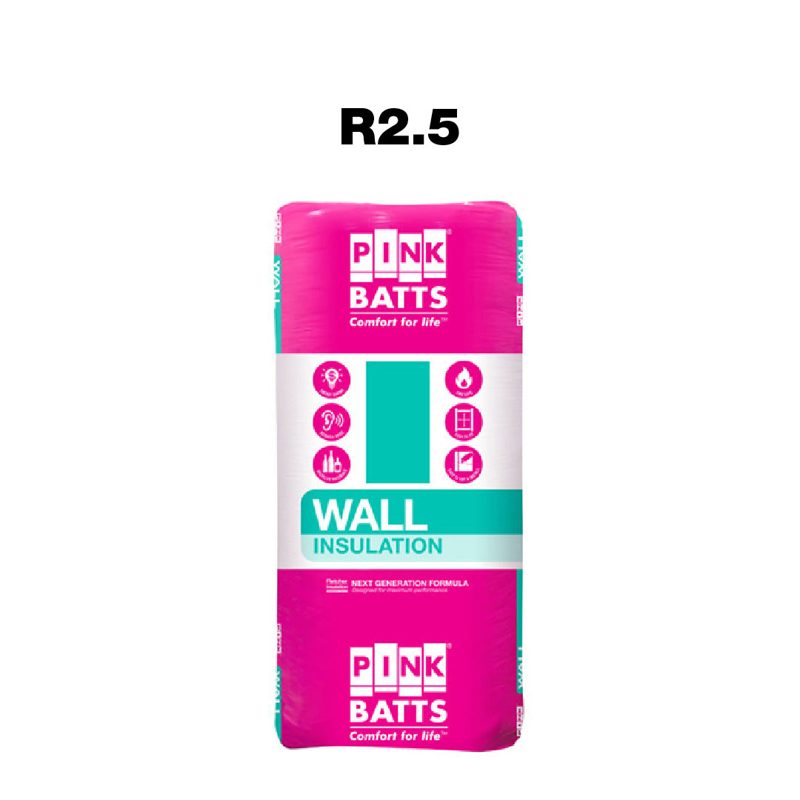 Pink Batts Wall Insulation R2.5hd - 1160 x 430 x 90mm - 5.99m2, Accessories & Job Essentials - Construction Supplies Australia