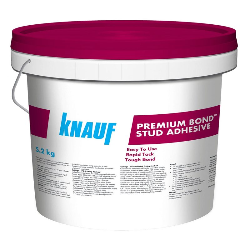 Knauf Stud Adhesive 5.25kg, Roofing Sheets - Construction Supplies Australia