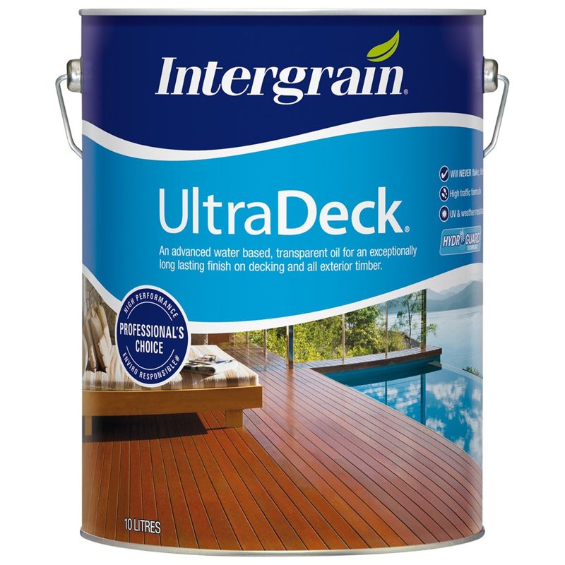 Interg Ultra Deck Timber Oil Spotted Gum 10l, Roofing Sheets - Construction Supplies Australia