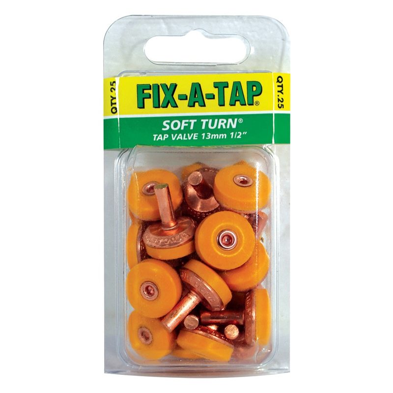F-A-T Valve Tap Soft Turn 13mm Pk25, Roofing Sheets - Construction Supplies Australia