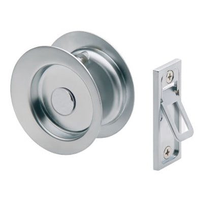 Sliding Gainsborough Door Passage Set Round - Satin Chrome, Roofing Sheets - Construction Supplies Australia