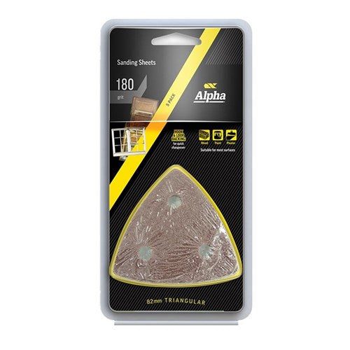 Alpha Multi-Tool Sanding Sheets 180 Grit - 5 Pack, Roofing Sheets - Construction Supplies Australia