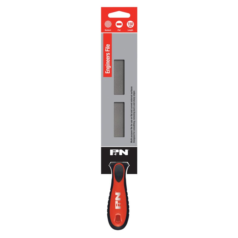 Flat Handled File Bastard Cut - 150mm (6"), Accessories & Job Essentials - Construction Supplies Australia