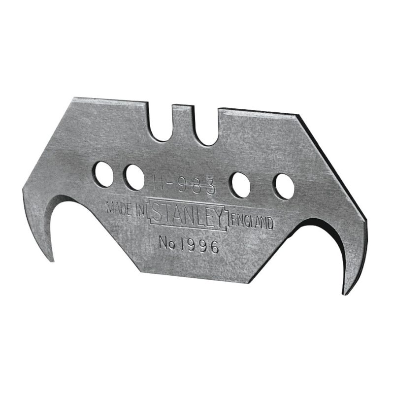 Stanley Knife Blade 1996 Series Hooked 5 Pcs, Roofing Sheets - Construction Supplies Australia