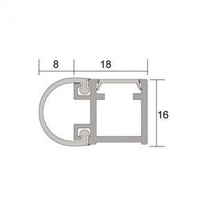 Kilargo Compact Silicone Perimeter Door Seal - Clean Room - Clear Anodised - 0-7mm Gap - Double / Long, Accessories & Job Essentials - Construction Supplies Australia