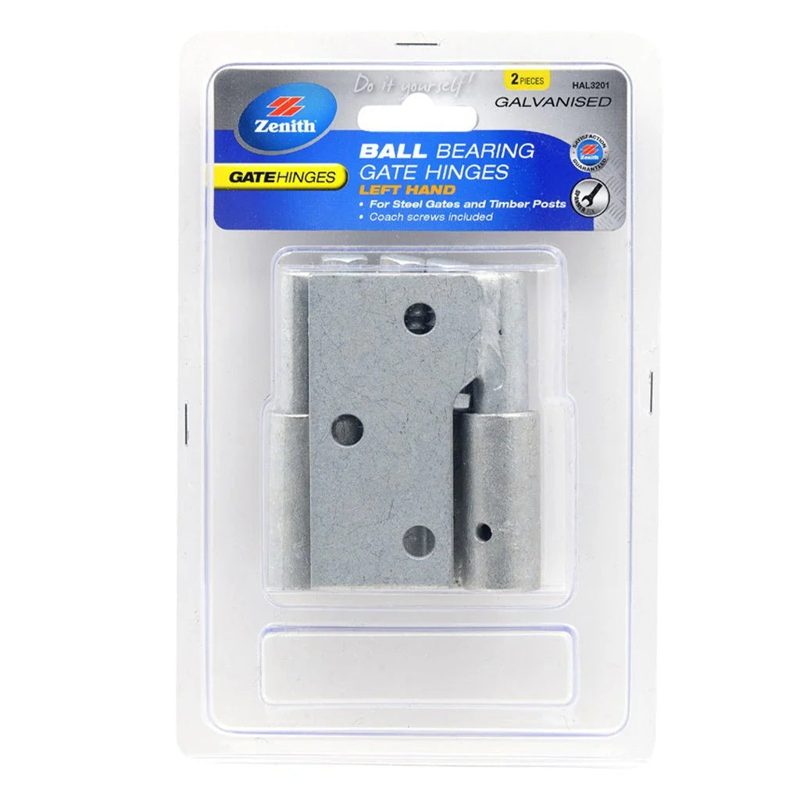 Gate Hinge For Timber Post And Steel Gate Ball Bearing Galv - Left, Accessories & Job Essentials - Construction Supplies Australia