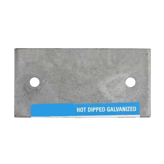 Flat Meding Plate Galv M6 - 100 x 50 x 3.0mm, Mending Plates - Construction Supplies Australia