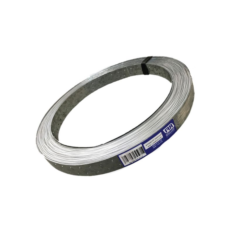 Pre-Punched Strapping Galv 30 X 0.8mm - 100m, Roofing Sheets - Construction Supplies Australia