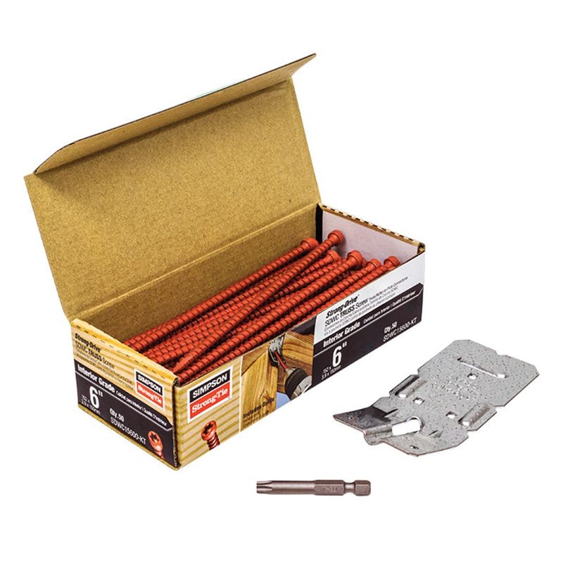 Simpson Strong-Drive Sdwc Truss Screw With Guide And Bit - 3.8mm / 152mm / 50, Roofing Sheets - Construction Supplies Australia