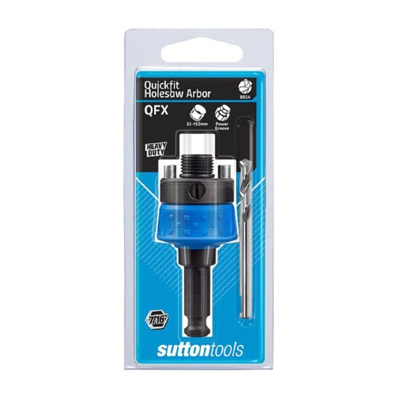 Sutton Holesaw Arbor H103qfx Quick Fit For Holesaws 32-152mm, Roofing Sheets - Construction Supplies Australia
