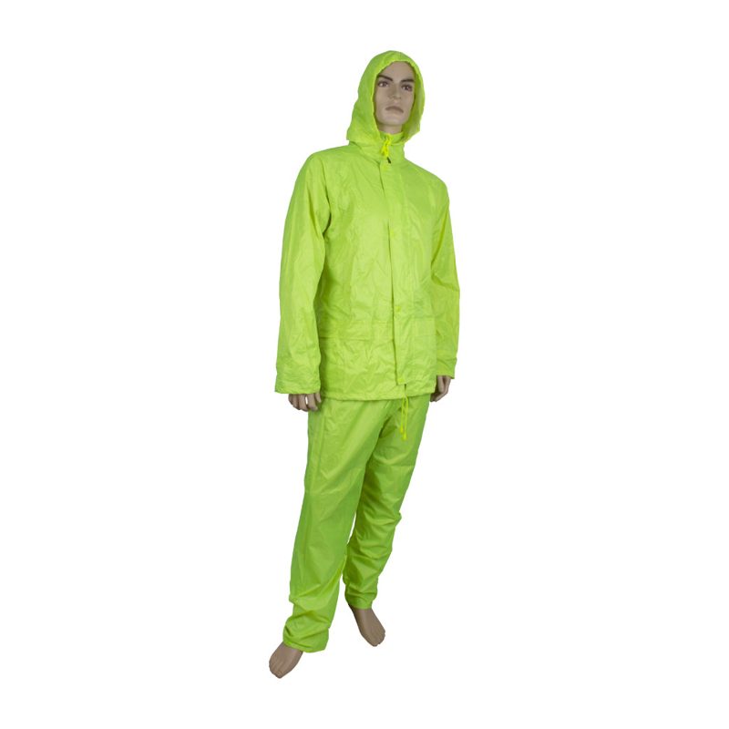 Rainsuit Pvc/Polyester Hi-Vis Yellow - 2xl, Safety Products - Construction Supplies Australia